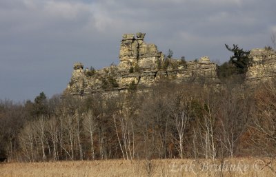 Rock formations throughout western Wisconsin