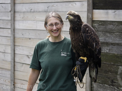 Gail with the Pi, the Bald Eagle