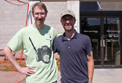 Curt Rawn and I in front of National Camera Exchange!