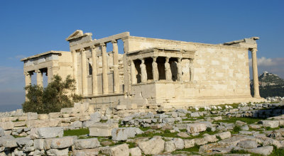 Behold the Erechtheion re-built to the Goddess Athena from whom Athens derives its name.