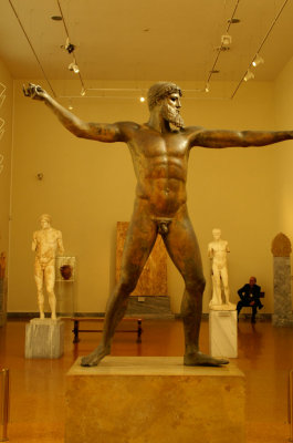 Celebrated sculpture of the King of the Grecian Gods Zeus called Jupiter by the Romans.
