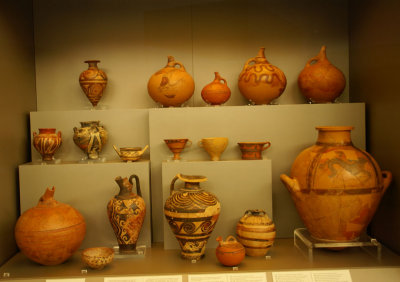 Clay amphoras circa 600-700 BC.