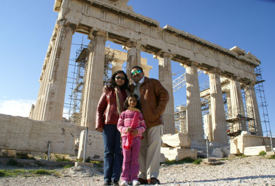 A pose for posterity at the Parthenon!:-)