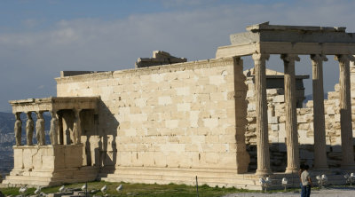 The Erechtheion in all its glory built to the warrior Goddess Athena from whom Athens derives its name.