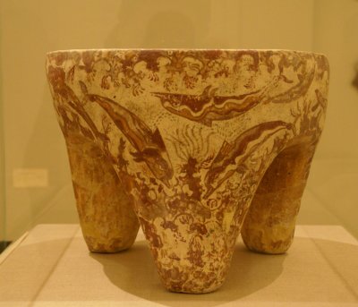 Table with Dolphins from the Minoan Civilization 17th Century BC.