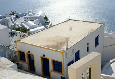 Typical house in Oia Village.