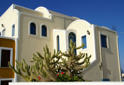 Typical house (adobe) in Oia village