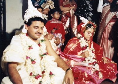 Bengali Hindu Wedding Rituals in progress.