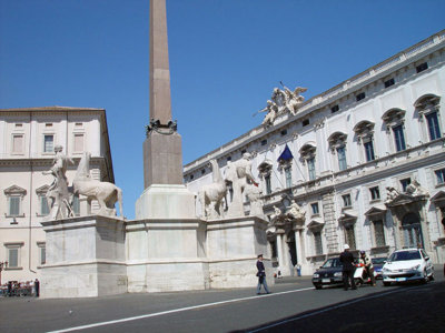 The Palazzo Quirnale (Quirnale Palace).