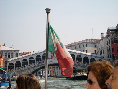 Navigating the Grand Canal in Venice.
