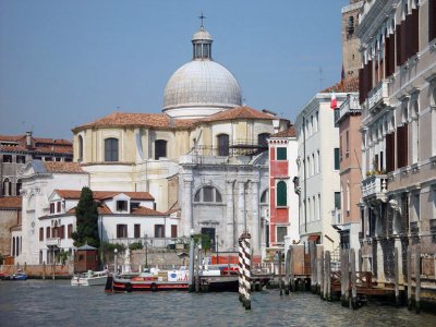 Navigating the Grand Canal in Venice.