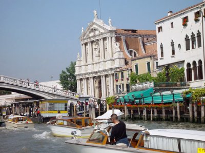Navigating the Grand Canal in Venice.