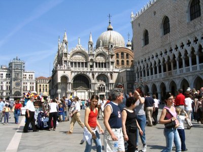 Another perspective of the imposing Palace and Cathedral of San Marco.