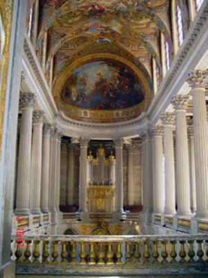 The opulent Cathedral within Versailles Palace.