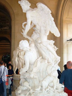 Roman sculpture in Marble within the Louvre.