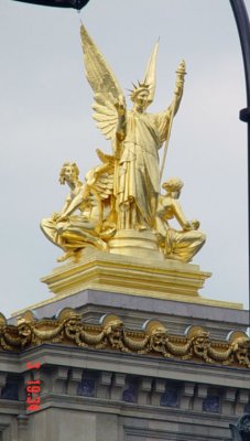Winged Statue of Liberty at the Place de La Concorde.