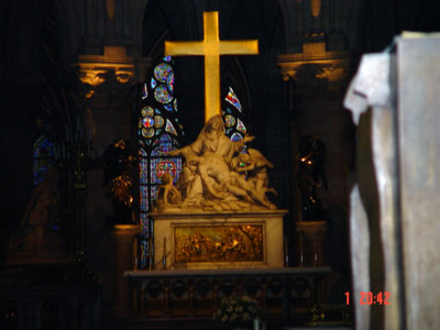 The Sanctum Sanctorum to Our Lady (Mother Mary) within the Church of Notre Dame.