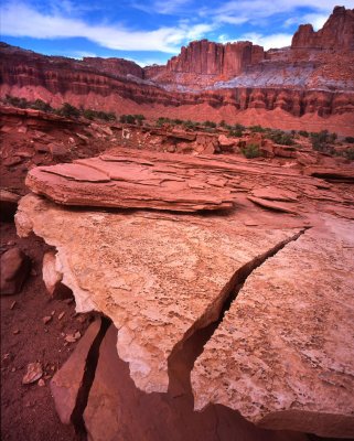 The Fluted Wall, Capitol Reef National Park, Utah