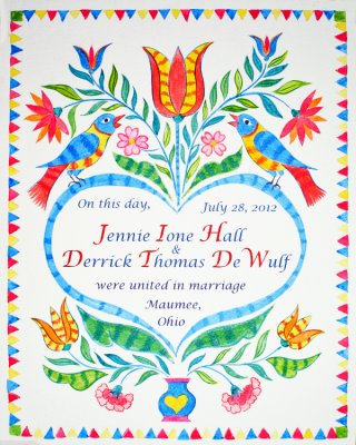 Marriage fraktur