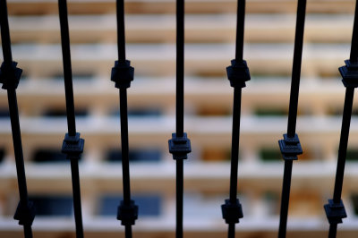 Railing above a Gazebo