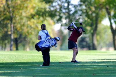 Amber at the top from the 14th fairway