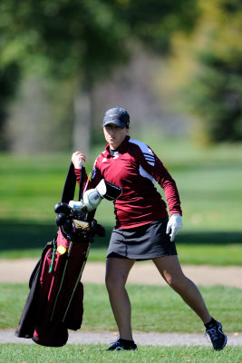 Amber grabbing her bag on #3