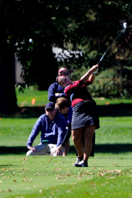 Kayla teeing off on #3