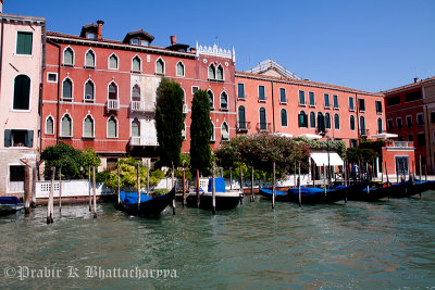 Gondolas at Ferrovia, Venice