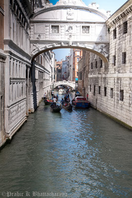 Venetian alley at Piazza San Marco