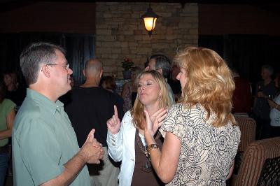 Dana explaining to Chip the way things are.  Timi takes her side.