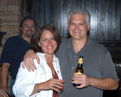 Jim and Lori, the Happy couple.  Dirk wanting in the photo.