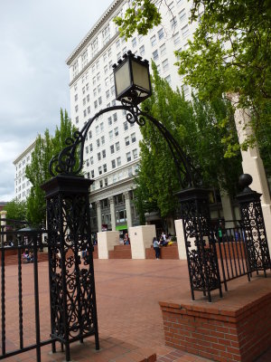 Wrought Iron Gates Old Portland Hotel