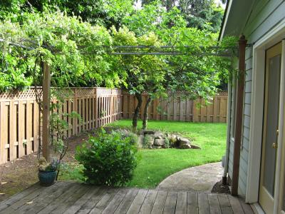 View from deck