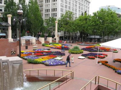 Rose Festival Floral Exhibit Pioneer Square