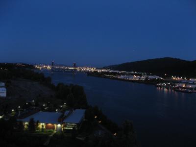 Portland Skyline Williamette River from St. Johns Bridge