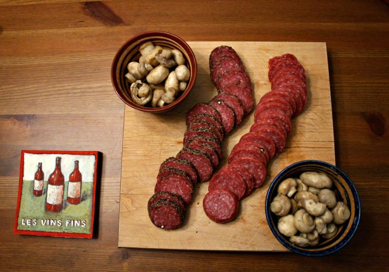 soppresatta and genoa salamis