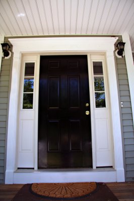 Front door painted