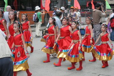The Parade in red