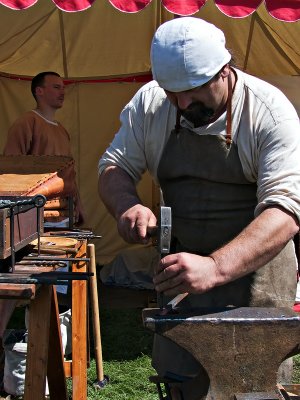 Armourer at work