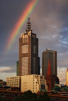Rainbow on Melbourne