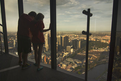 Taking in the view, Melbourne