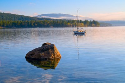 Boat and Rock