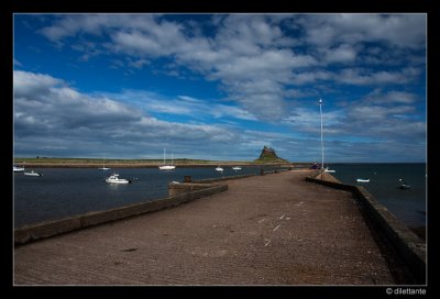 Holy Island harbour