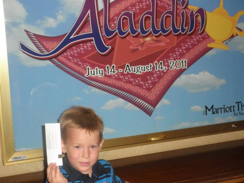 Bernice and Zack at the play Aladdin