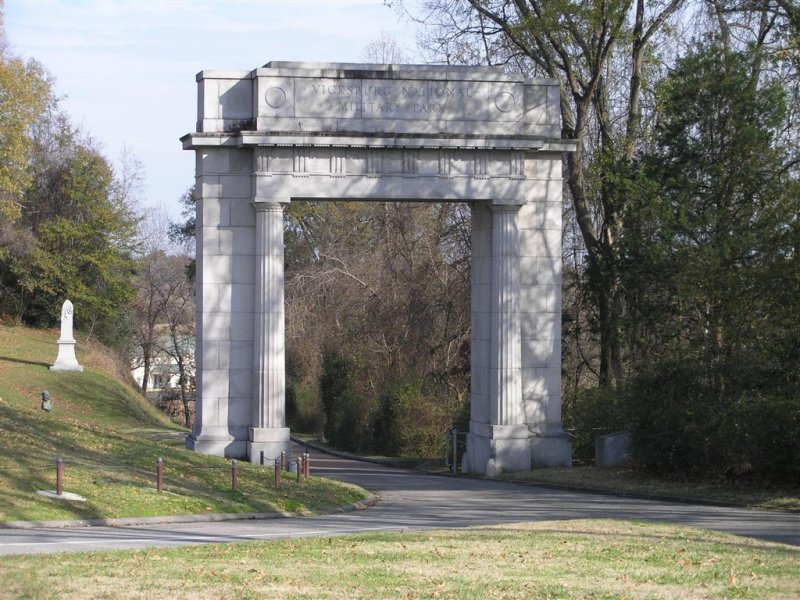 Entrance to Vicksburg battlefield