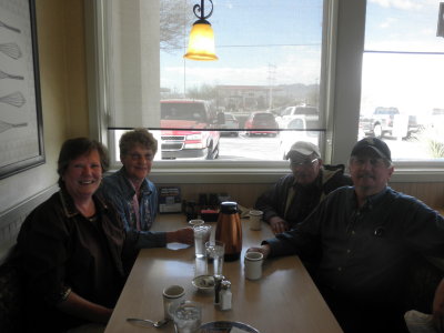 The 4 of us went out to breakfast in Manasa, AZ