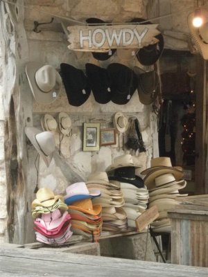Luckenbach Hat store, also home of Lucky