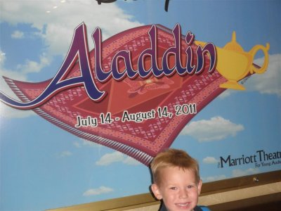 Bernice and Zack at the play Aladdin