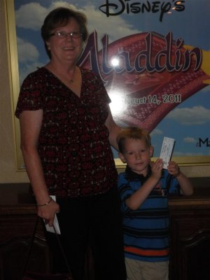 Bernice and Zack at the play Aladdin