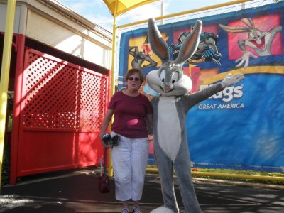 Zack took picture of Granny w/Bugs Bunny